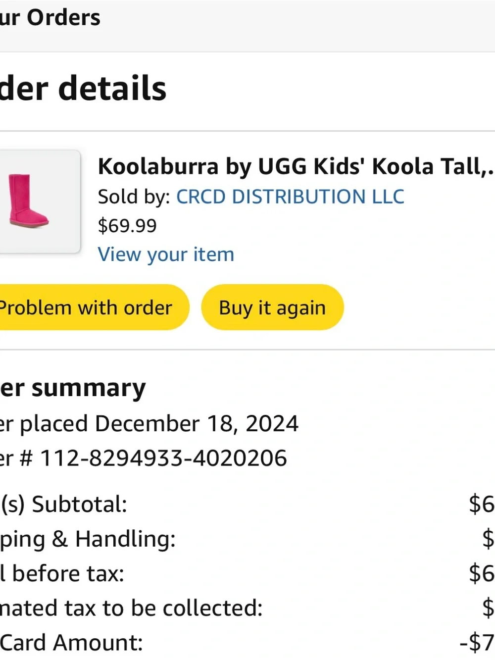 Koolaburra Kids Hot Pink Slip-On Moccasin Boots